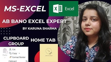 CLIPBOARD GROUP OF HOME TAB OF MS EXCEL | MICROSOFT EXCEL | FORMAT PAINER |