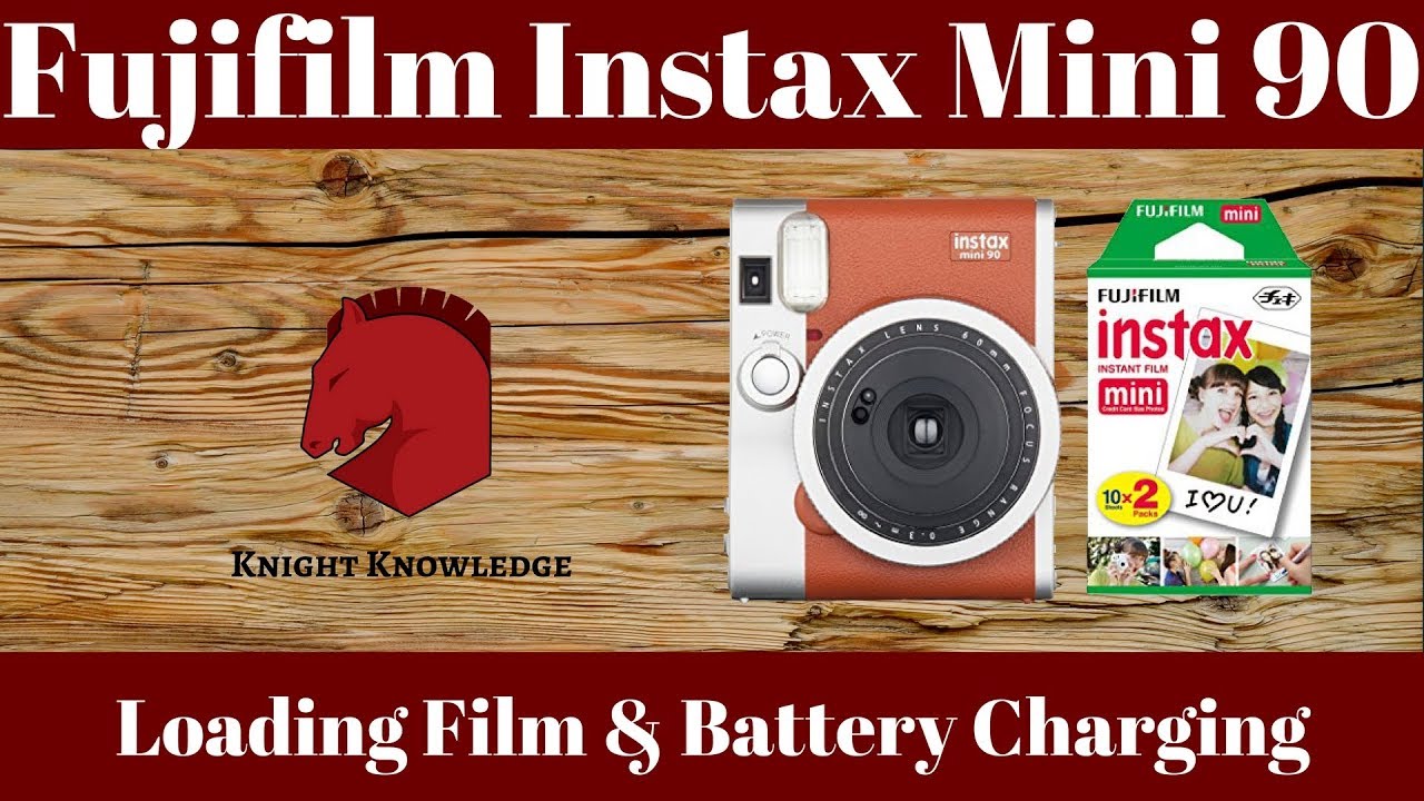 Aap Ga wandelen vermomming Fujifilm Instax Mini 90 - Loading film and Battery Charging - YouTube