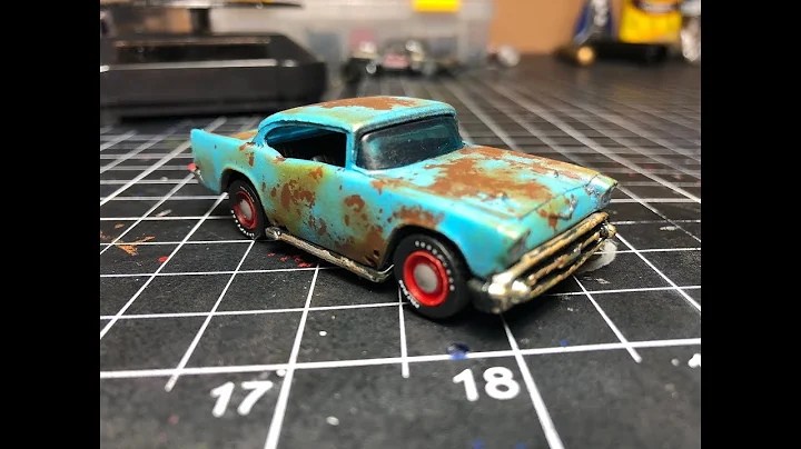 Hot Wheels Redline Custom 57 Chevy  Weathering / Rusting with Salt!