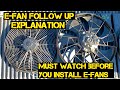 Electric fan conversion update and review
