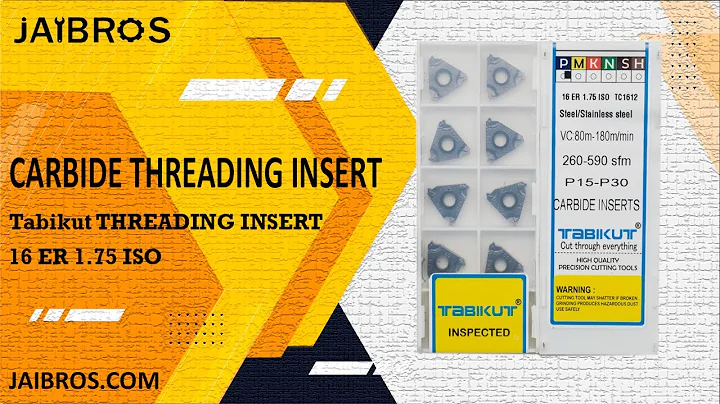Tabikut External Threading Carbide Inserts 16ER 1.75 ISO - Jaibros (CNC Machine Tools)
