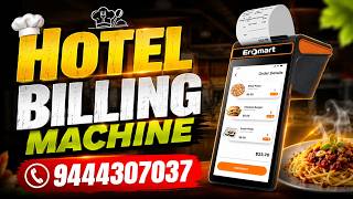 Touch Screen Billing Machine for Busy Hotels ✨ #hotel #pos #billingmachine