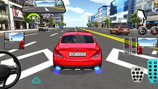 New Red Genesis Car City Driving Test 😱 | Luxury Car Parking Challenge | 3D Driving Class 2026  screenshot 3