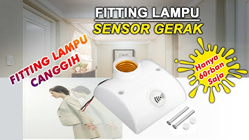 Fitting sensor gerak radar Motion PIR Sensor LED Light Lamp Switch
