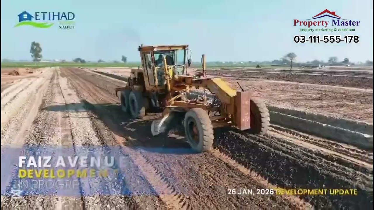 Etihad Town Sialkot – Development Update (26 January 2026)