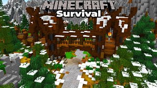 Minecraft 1.15 Survival: Building the Village Gatehouse & Walls!