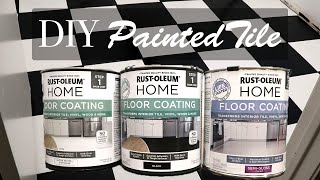 DIY Laundry Room Tile: Rustoleum Floor Coating Paint (Learn from my mistakes!)