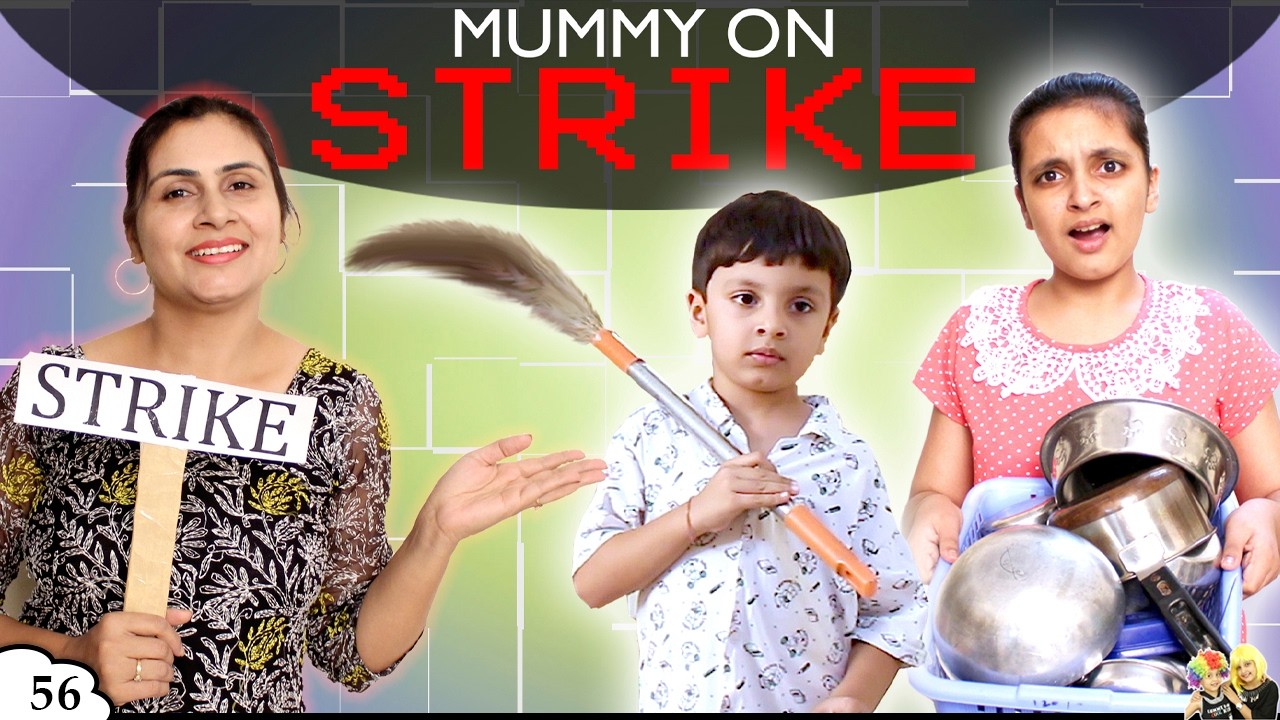 MORAL STORY FOR KIDS - MUMMY ON STRIKE | Fun and Good habits | Aayu and Pihu Show MORAL STORY FOR KIDS - MUMMY ON STRIKE | Fun and Good habits | Aayu and Pihu Show