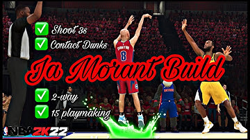 *BEST* 2-way Slashing Playmaker w/ CONTACT DUNKS | Season 9 NBA 2k22 #jamorantbuild