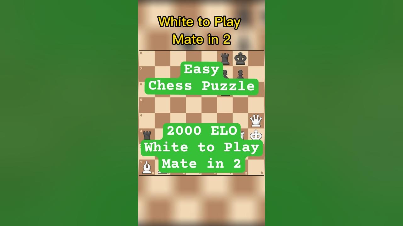 Mate in 2 Chess Puzzle 2 - Brain Easer