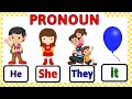 Pronoun | pronoun for class 1 | Pronoun definition | Pronoun for kids | pronoun in english grammar