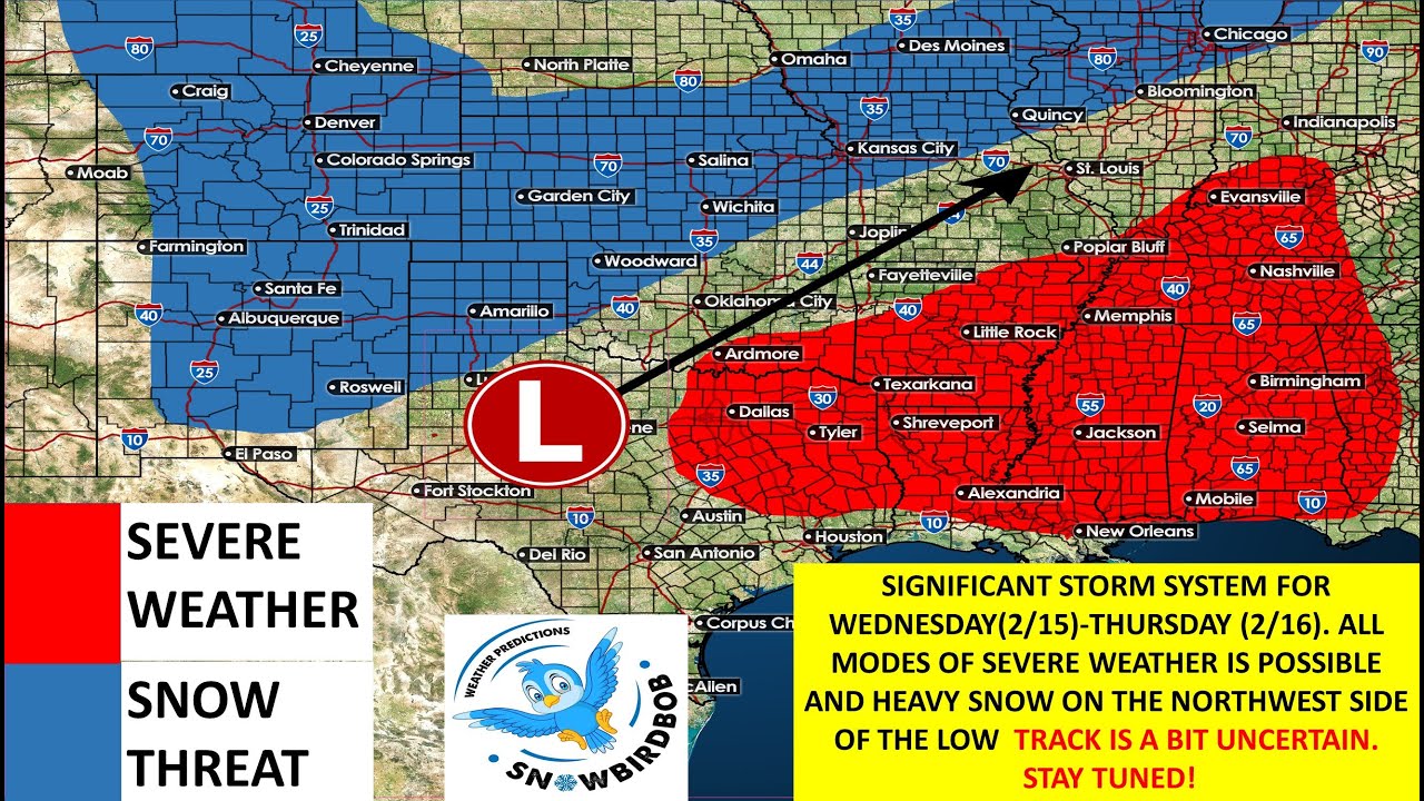 2/11/23 SIGNIFICANT SEVERE WEATHER/SNOW Mid next week + looking at the