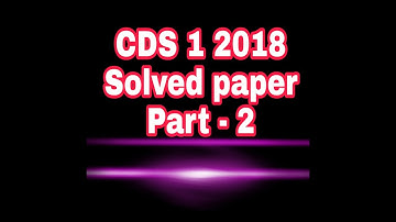 Cds 1 2018 maths solved paper part 2