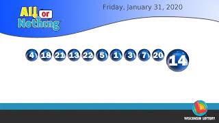 WI Lottery DailyLotto_AoN 01/31/2020