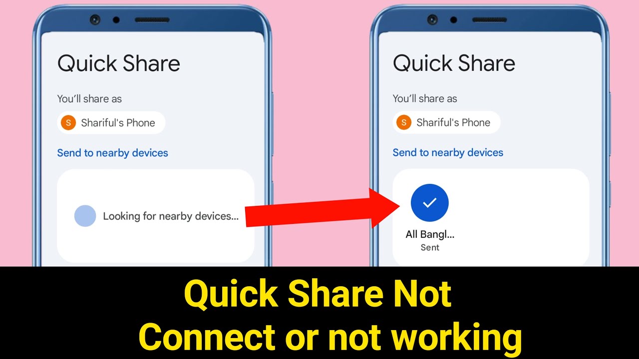 Quick Share Not Connect Or Not Working Problem Solve | - YouTube
