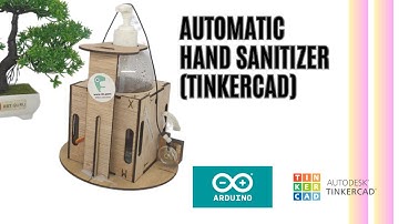 How to wiring Automatic Hand Sanitizer and Sauce Dispenser machine using arduino !! (In Tinkercad)