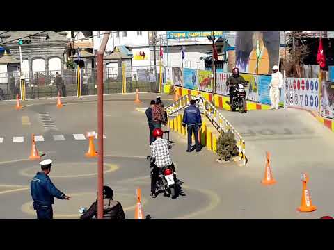 Motor cycle trial in Nepal