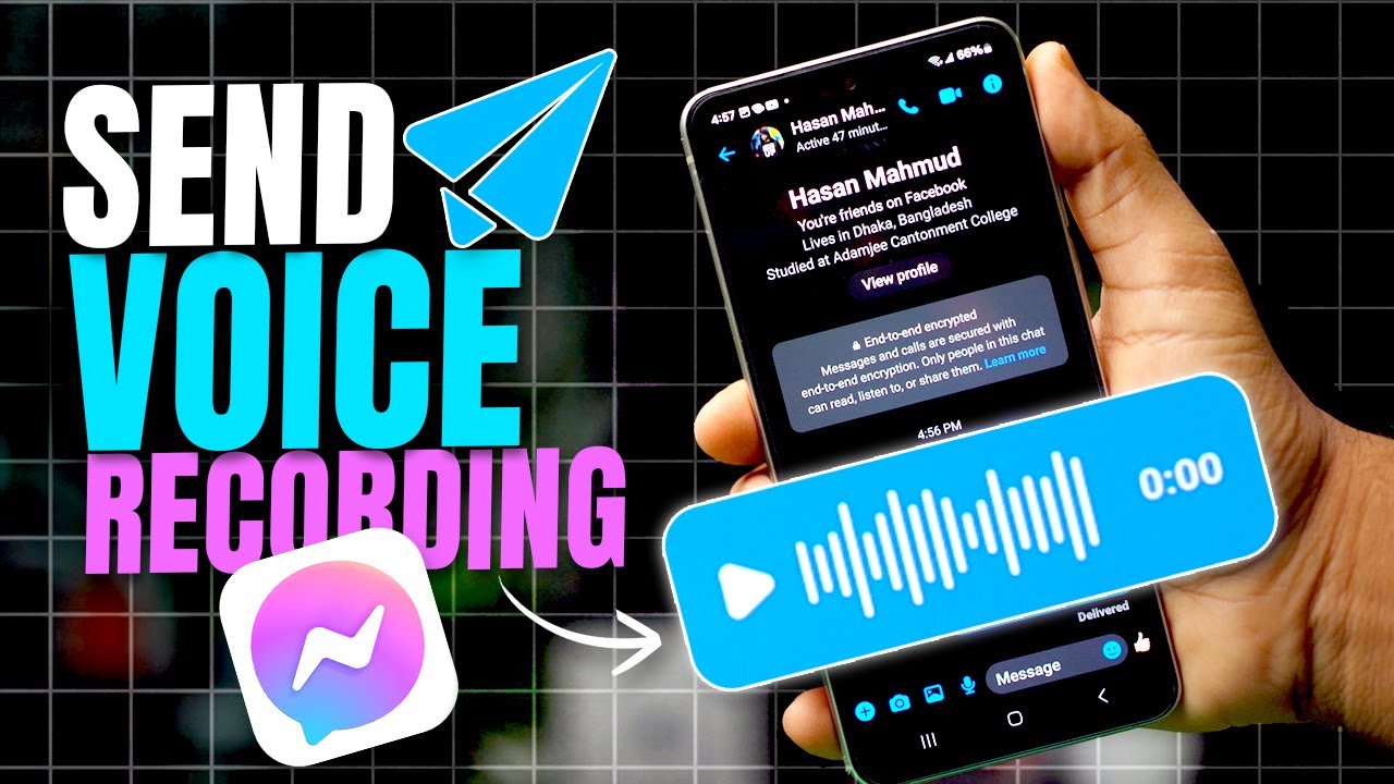 How to Send Voice Recordings on Messenger on Android | Voice Message ...
