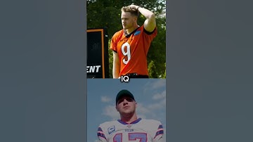 Josh Allen VS Joe Burrow💙❤️🐅 #nfl #football #bills #bengals #joshallen #joeburrow