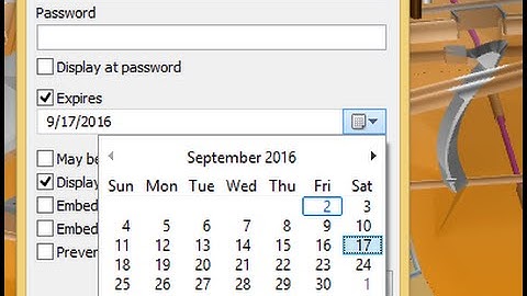 How to set a file expiration date on a Navisworks model.