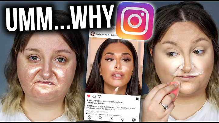 I TRIED FOLLOWING A HUDA BEAUTY INSTAGRAM TUTORIAL..