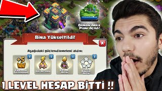 1 LEVEL HESAP BİTTİ !! - Clash Of Clans