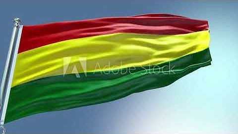 4k render Bolivia Flag video waving in wind Bolivia Flag Wave Loop