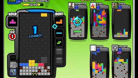 Tetris Battle 100+ Lines - Insane combo!!!