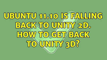 Ubuntu: Ubuntu 11.10 is falling back to Unity 2D. How to get back to Unity 3D?