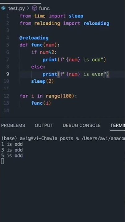 Reload module in python - YouTube
