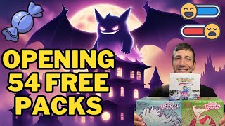 GHOSTLY PULL! Opening 54 FREE Packs of Pokémon Temporal Forces and Testing the Bad Pull Rates!