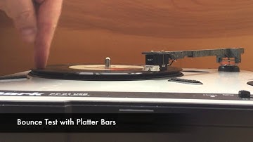 Platter Bar Comparison for Numark PT01