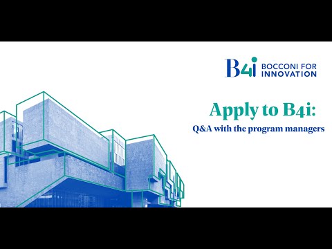 Apply to B4i: Q&A with the program managers