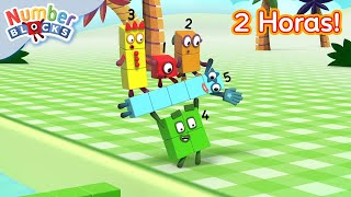 ✨ 2 Horas de Desbloquear Patrones y códigos  | 123 Aprende a contar | Numberblocks en Español