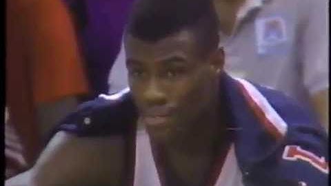 Brazil x USA - Men's Basketball Final - Pan American Games - 1987 (USA TV) (Last 13 minutes)