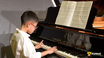 Aureus Academy Student Feature: Jedd performs "Minuet in C"