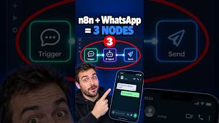 n8n WhatsApp AI Agent in 3 Nodes | Connect n8n to WhatsApp 🤖⚡