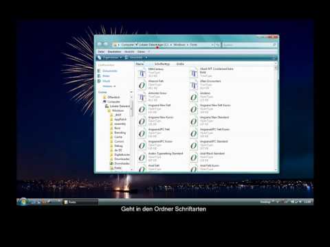 Video: So Installieren Sie Die Vista-Schriftart