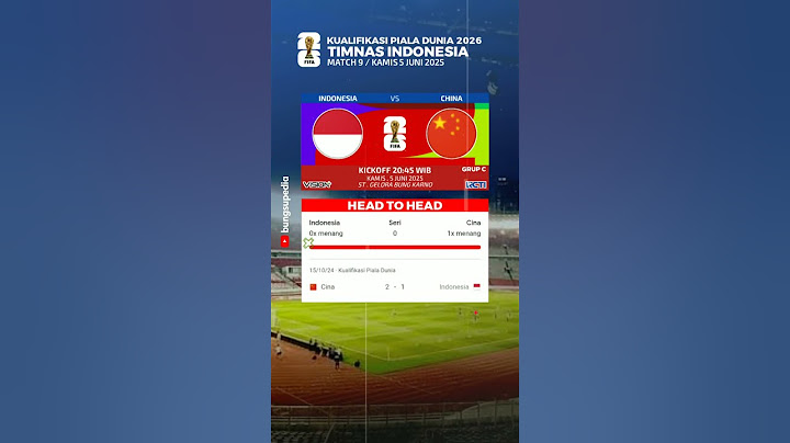 Jadwal Timnas Indonesia vs China #kualifikasipialadunia2026 #timnasindonesia #persibhariini