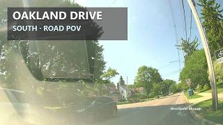 Oakland Drive Southbound near Kalamazoo, Michigan | Morning Driving POV