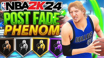 NBA 2K24 Best Build Badges for Shooting Fades: Post Fade Phenom on 2K24