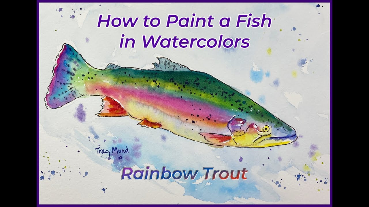 How to Paint a Fish in Watercolor - YouTube