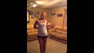 Monica's GVSU Pom tryout