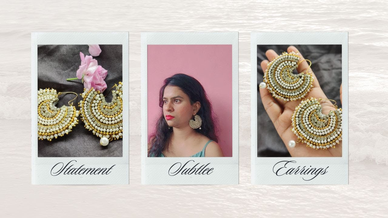 Handmade earrings making at home | Trending earrings making at home