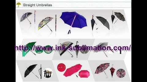 Sublimation Umbrella With Dye Sublimation Paper And Dye Sublimation Ink