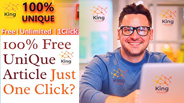 How To Write A 101% Free Unlimited Unique Article For Your Blogger & Wordpress Free #KingHoster