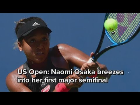 US Open: Naomi Osaka breezes into her first major semifinal