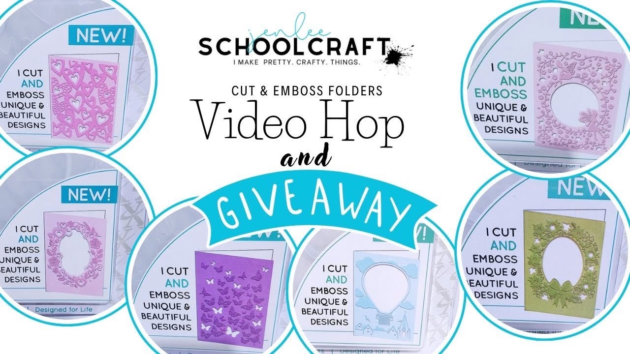 Jenleeschoolcraft Hop and Giveaway with DoCrafts cut and emboss folder 