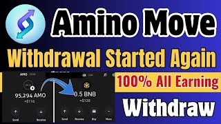 Amino move withdraw update today | amino move to earn, 100% Token withdraw news today screenshot 2