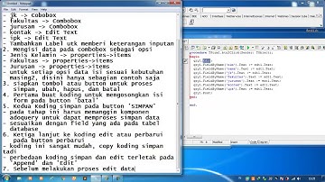 Tutorial Delphi SIMPAN, EDIT, HAPUS